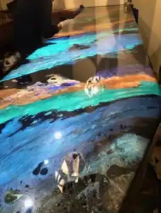 coastal finishes epoxy colorful epoxy finish on wood